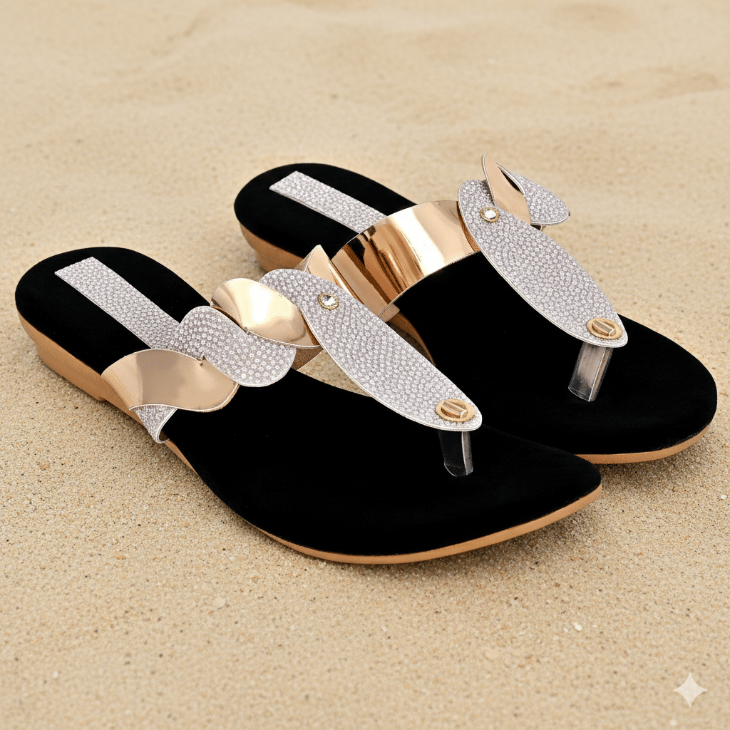 Chappal Wala PeachPuff Women's Open Toe Flats