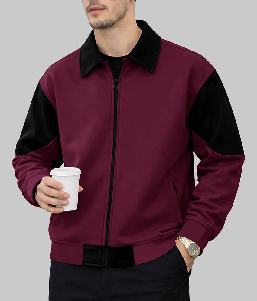 Eyebogler Polyester Men's Casual Jacket - Wine ( Pack of 1 ) - Jackets & Coats | Buy online on ZillyBuy