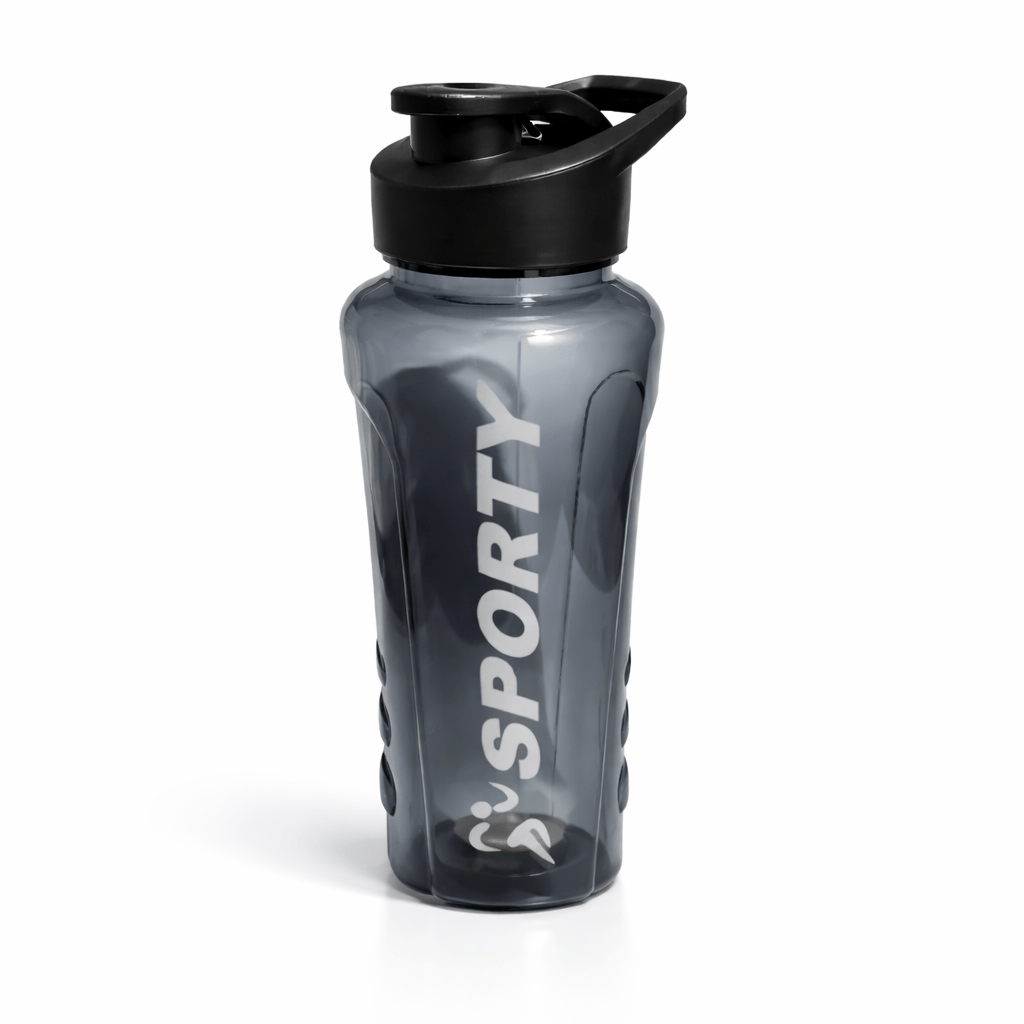 Kitcorner Sprint shaker  Premiume Wide Mouth Water Bottle Grey Plastic Sipper Water Bottle 900 mL ( Set of 1 )