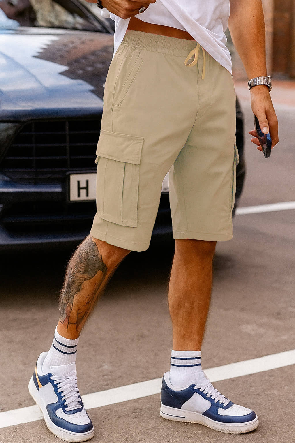 RAGZO Khaki Cotton Men's Cargos ( Pack of 1 ) - Shorts | Buy online on ZillyBuy