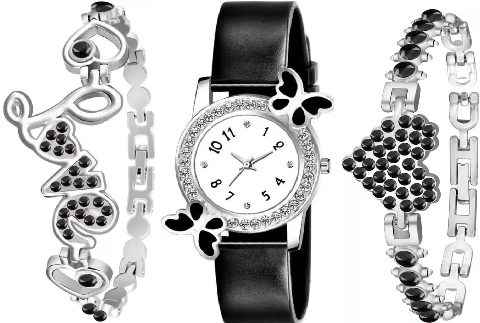 Shivark Black Silicon Analog Womens Watch