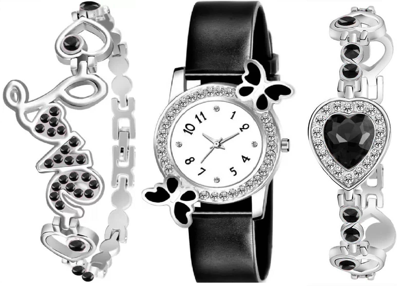 Shivark Black Silicon Analog Womens Watch