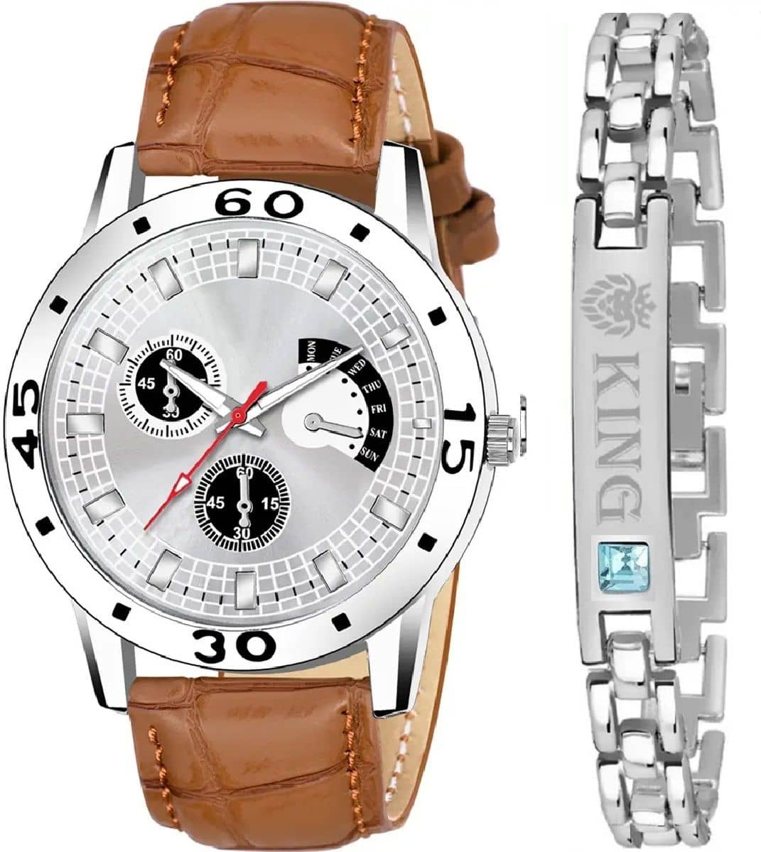 Shivark Brown Leather Analog Men's Watch