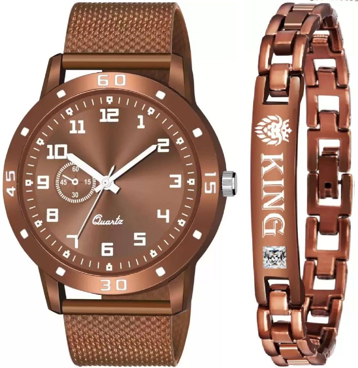 Shivark Brown Silicon Analog Men's Watch