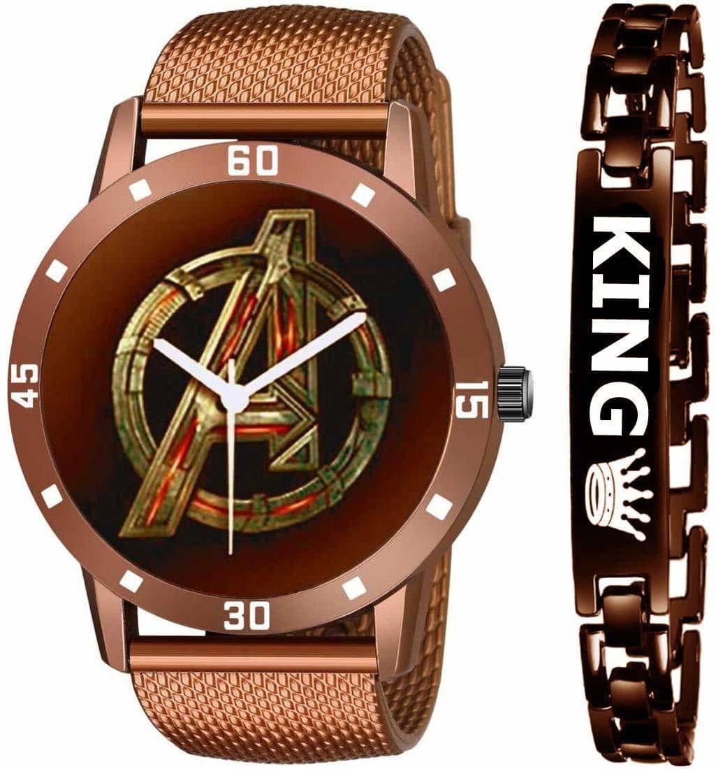 Shivark Blue Silicon Analog Men's Watch