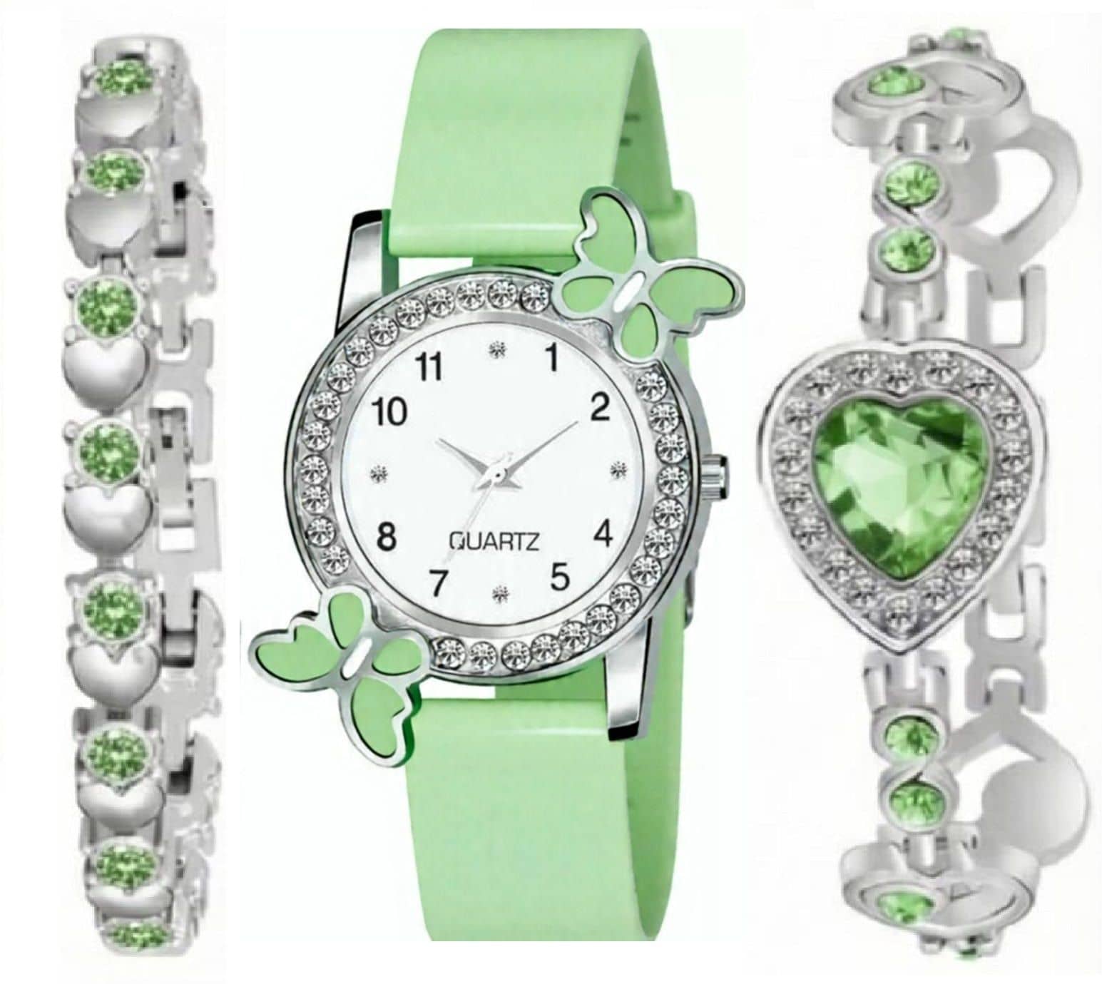 Shivark Green Silicon Analog Womens Watch