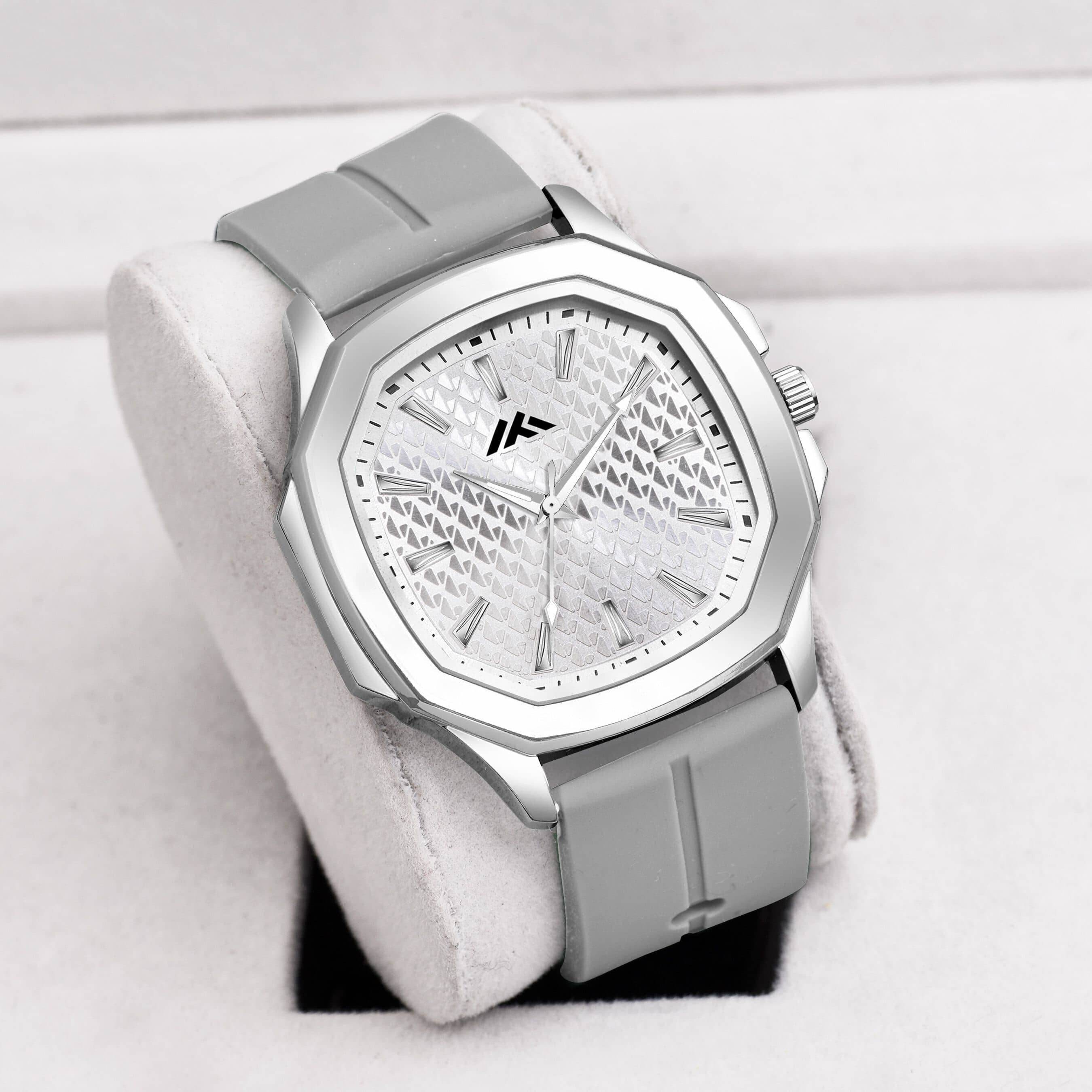 Shivark Light Grey Silicon Analog Men's Watch