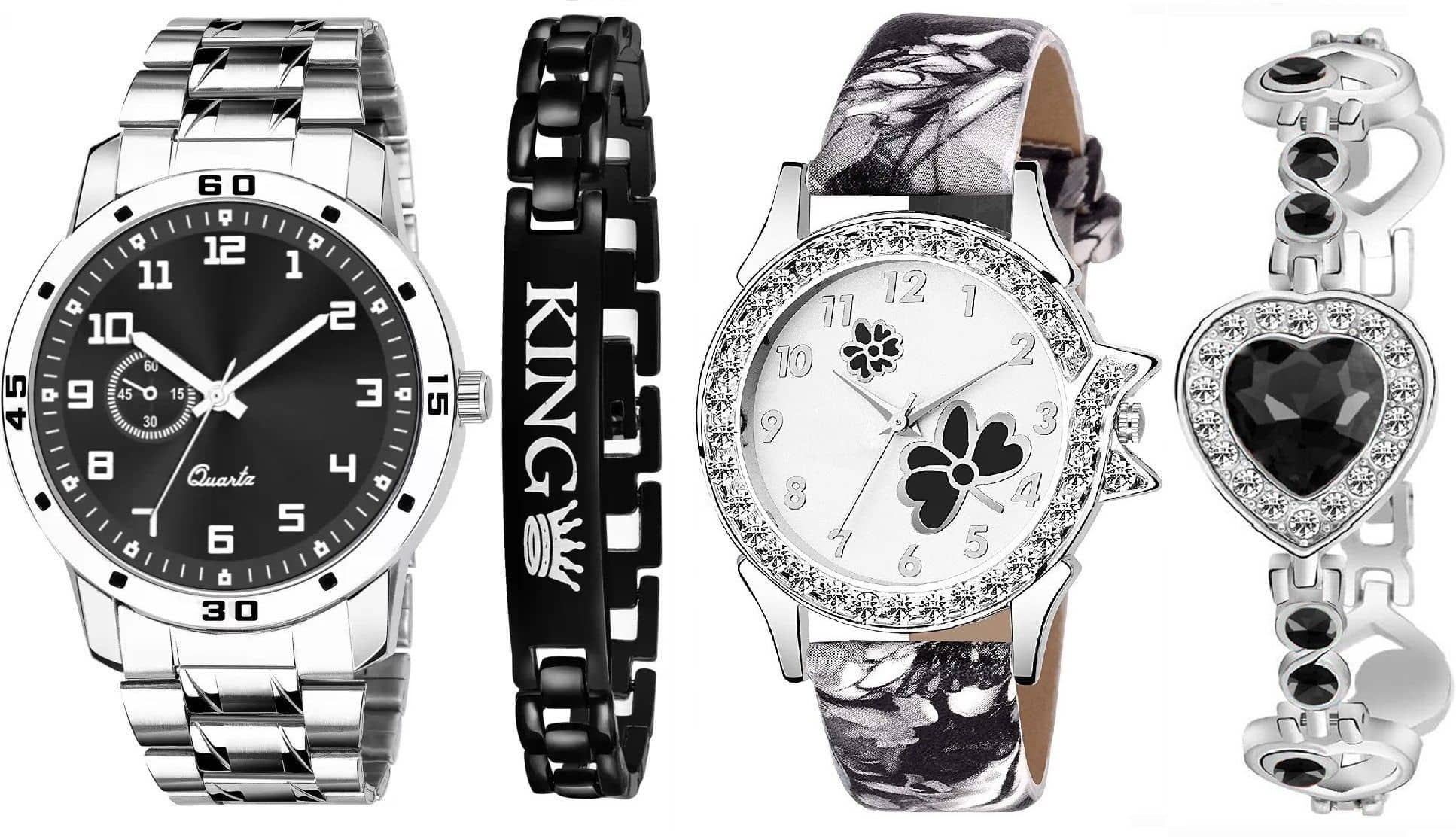 Shivark Multicolor Leather Analog Couple's Watch