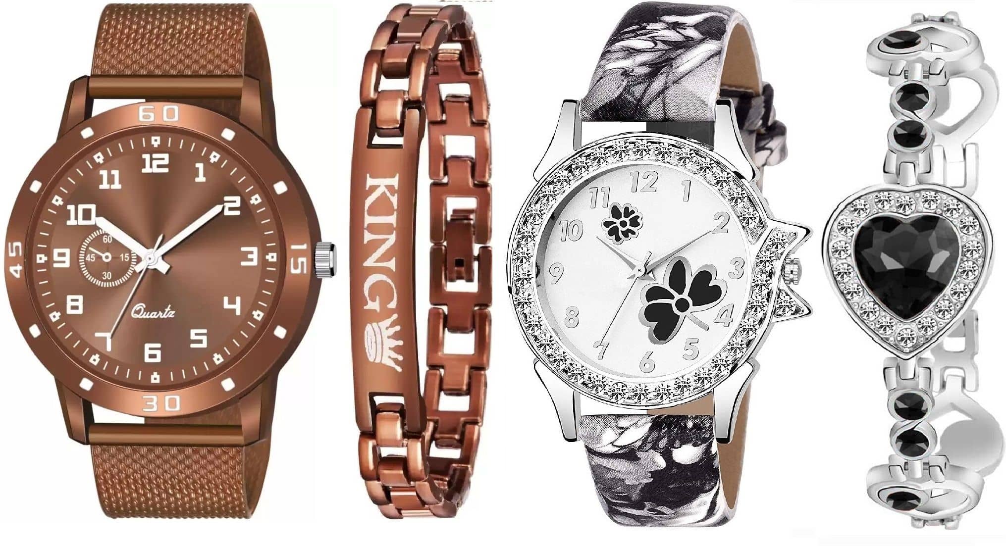 Shivark Multicolor Silicon Analog Couple's Watch