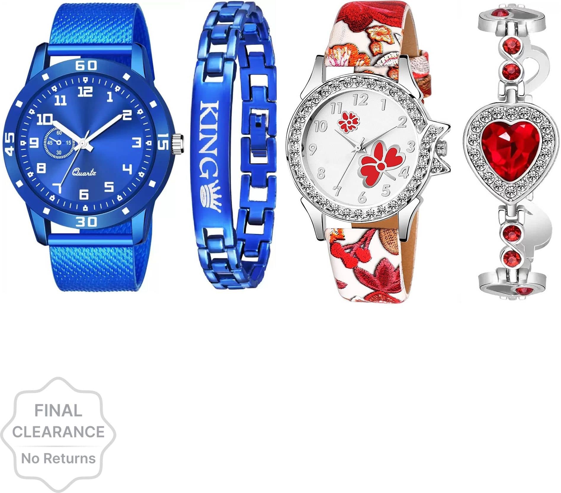 Shivark Multicolor Silicon Analog Couple's Watch