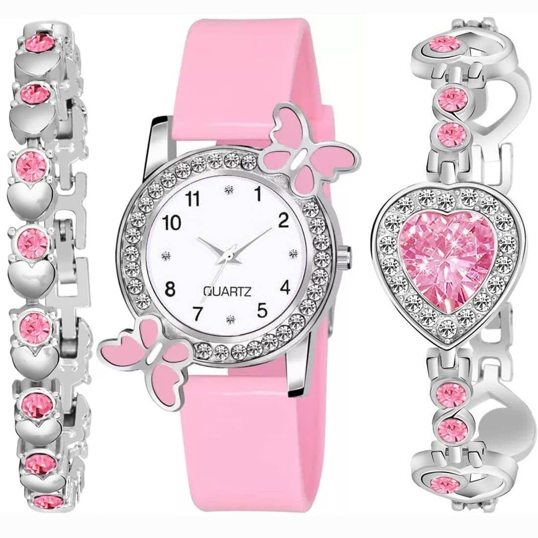 Shivark Pink Silicon Analog Womens Watch