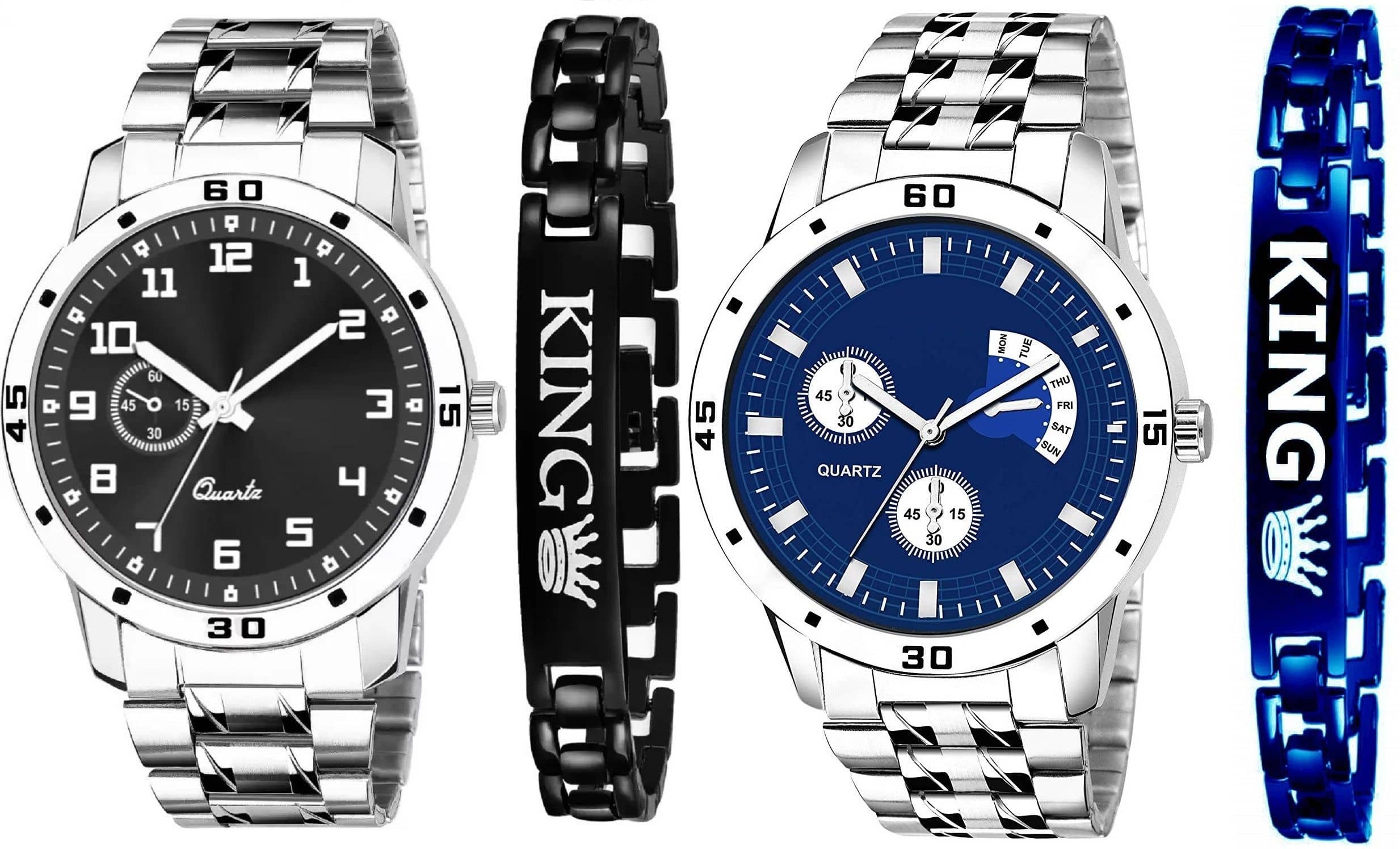 Shivark Silver Stainless Steel Analog Men's Watch