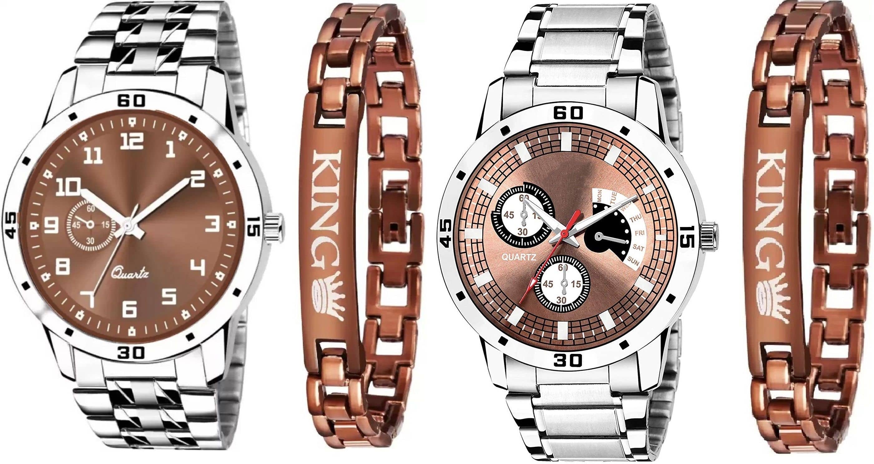 Shivark Silver Stainless Steel Analog Men's Watch