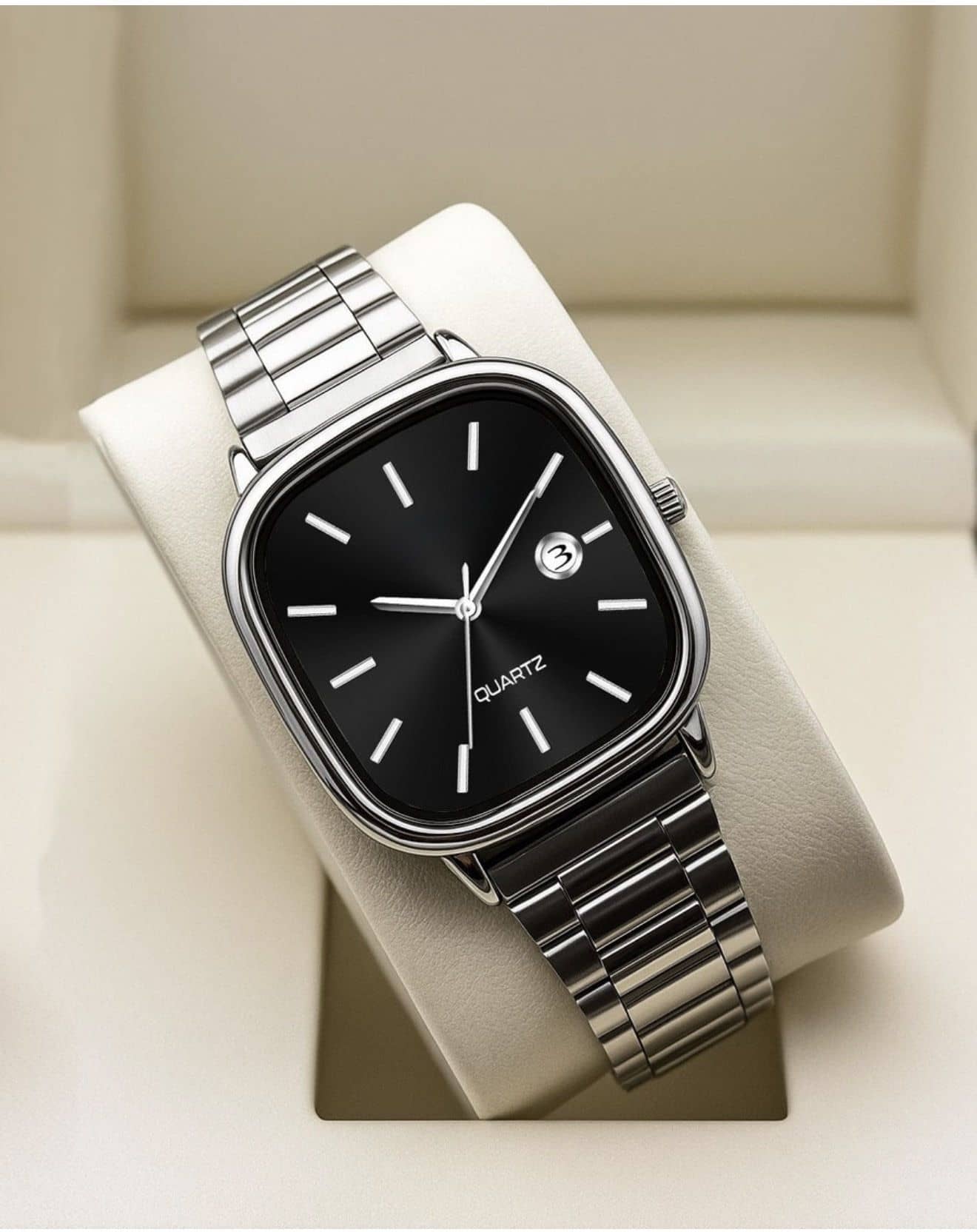 Shivark Silver Stainless Steel Analog Couple's Watch