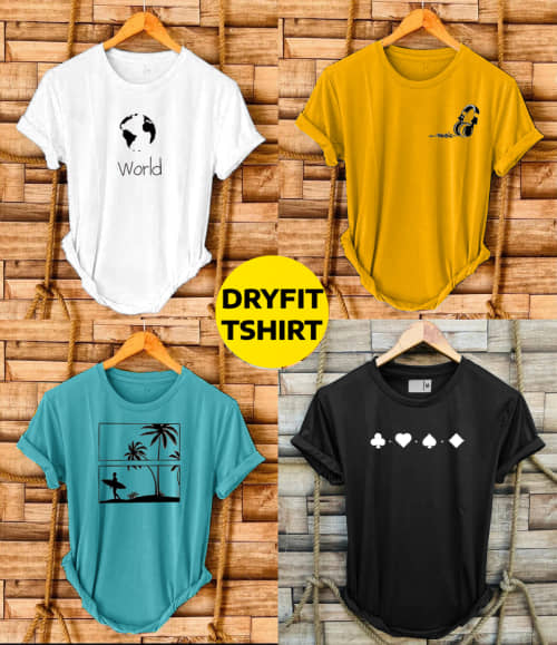 freaks Men Polyester Regular Fit Printed T-Shirt ( Multicolor7 )