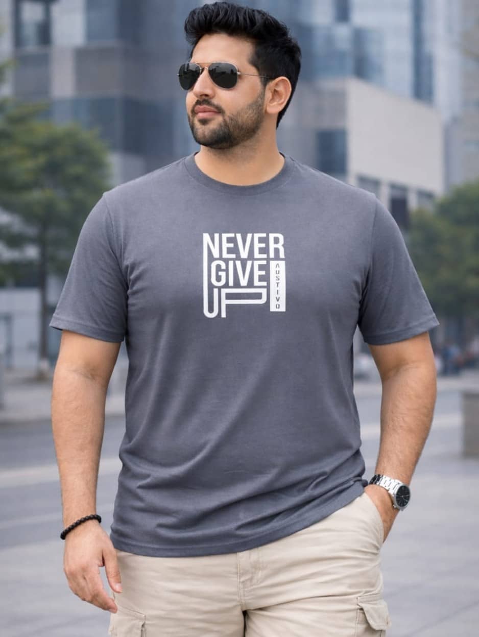 AUSTIVO Black Polyester Regular Fit Men's Sports T-Shirt ( Pack of 1 )