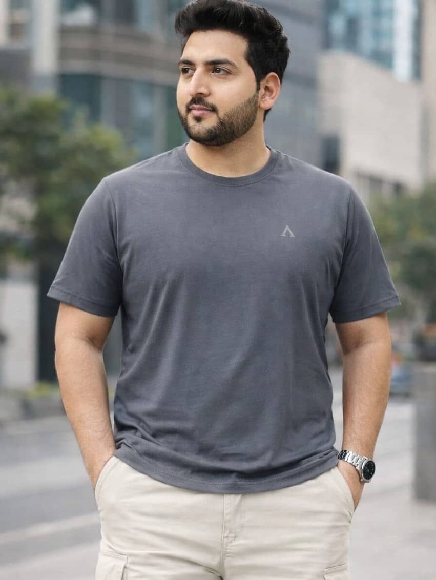 AUSTIVO Grey Polyester Regular Fit Men's Sports T-Shirt ( Pack of 1 )