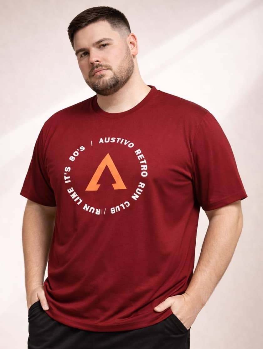 AUSTIVO Blue Polyester Regular Fit Men's Sports T-Shirt ( Pack of 1 )