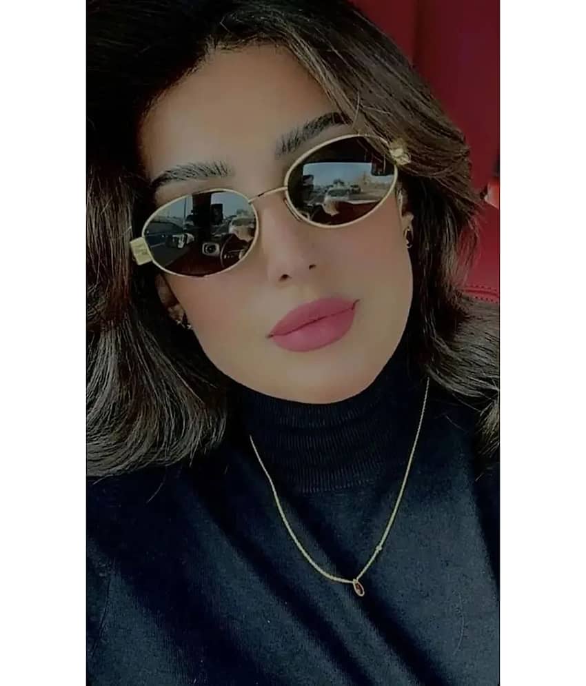 BANDSMITH Gold Oval Sunglasses ( Pack of 1 ) - Sunglasses | Buy online on ZillyBuy