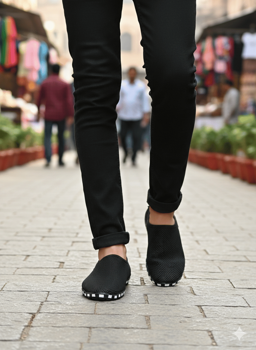 Buxton - Black Men's Korean Sandals