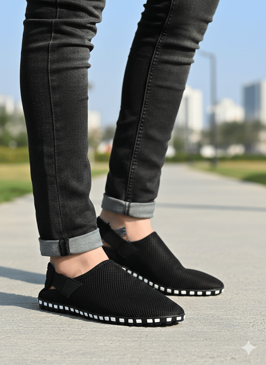 LYO EAGER - Black Men's Korean Sandals