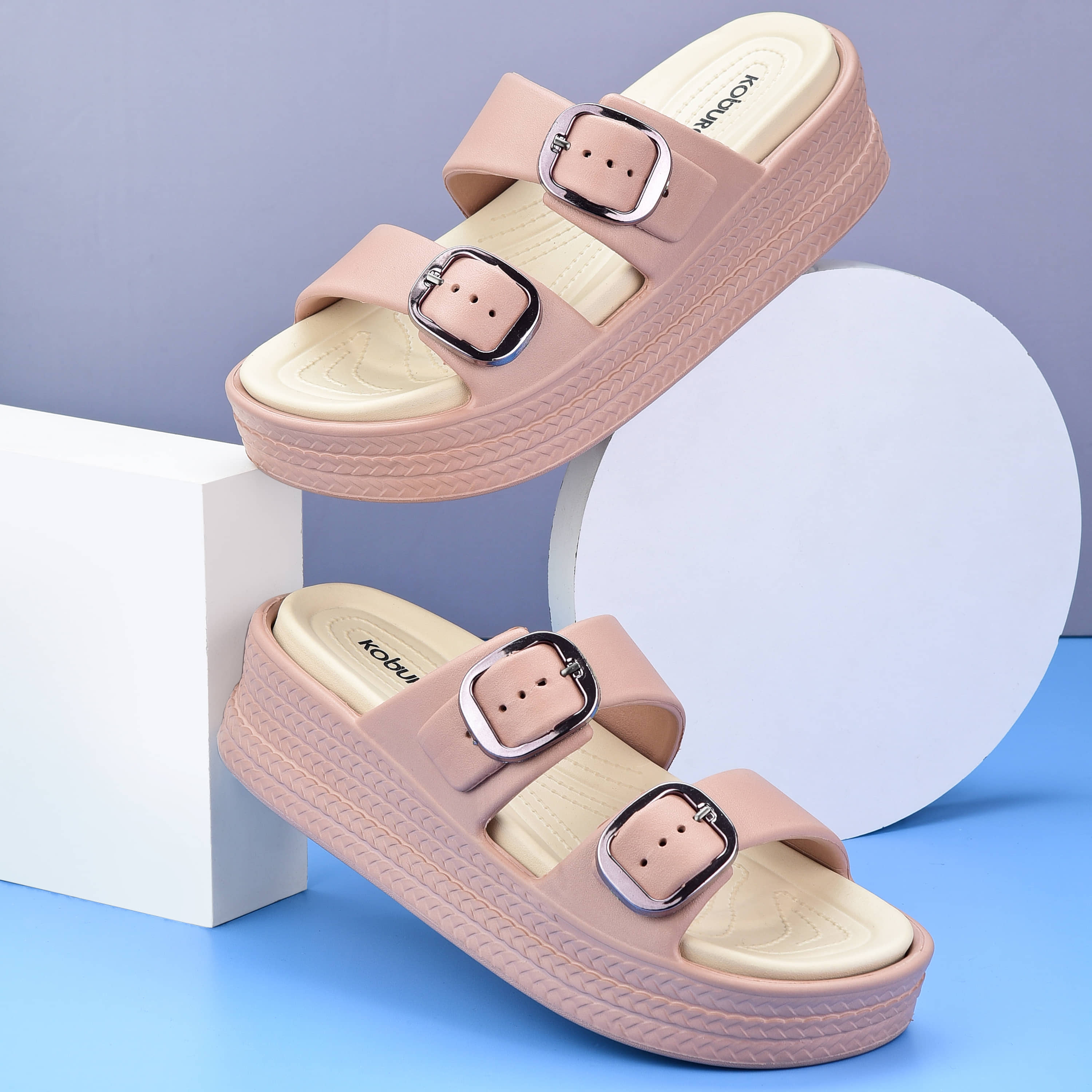 koburg Peach Women's Sandal Heels - Heels | Buy online on ZillyBuy