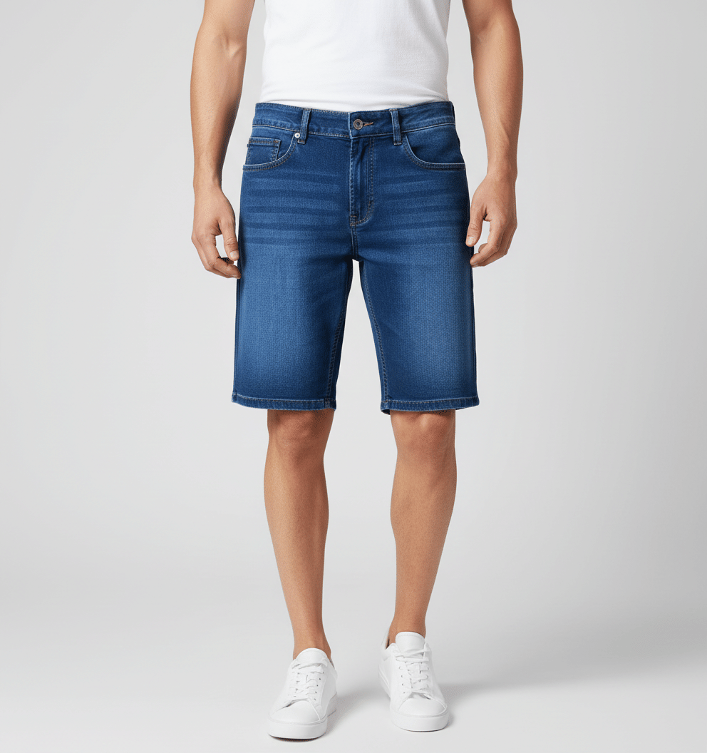 plounge Blue Denim Men's Shorts ( Pack of 1 ) - Shorts | Buy online on ZillyBuy