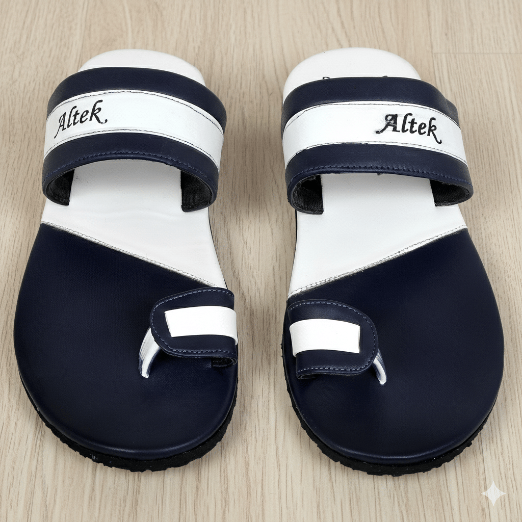 Altek White Men's Thong Flip Flop