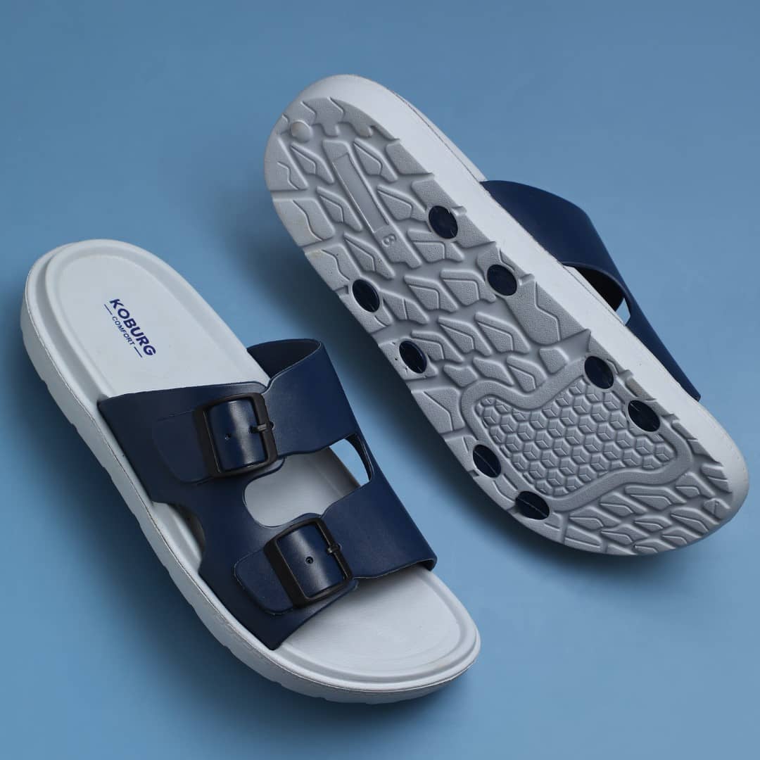 koburg Grey Men's Slide Flip Flop