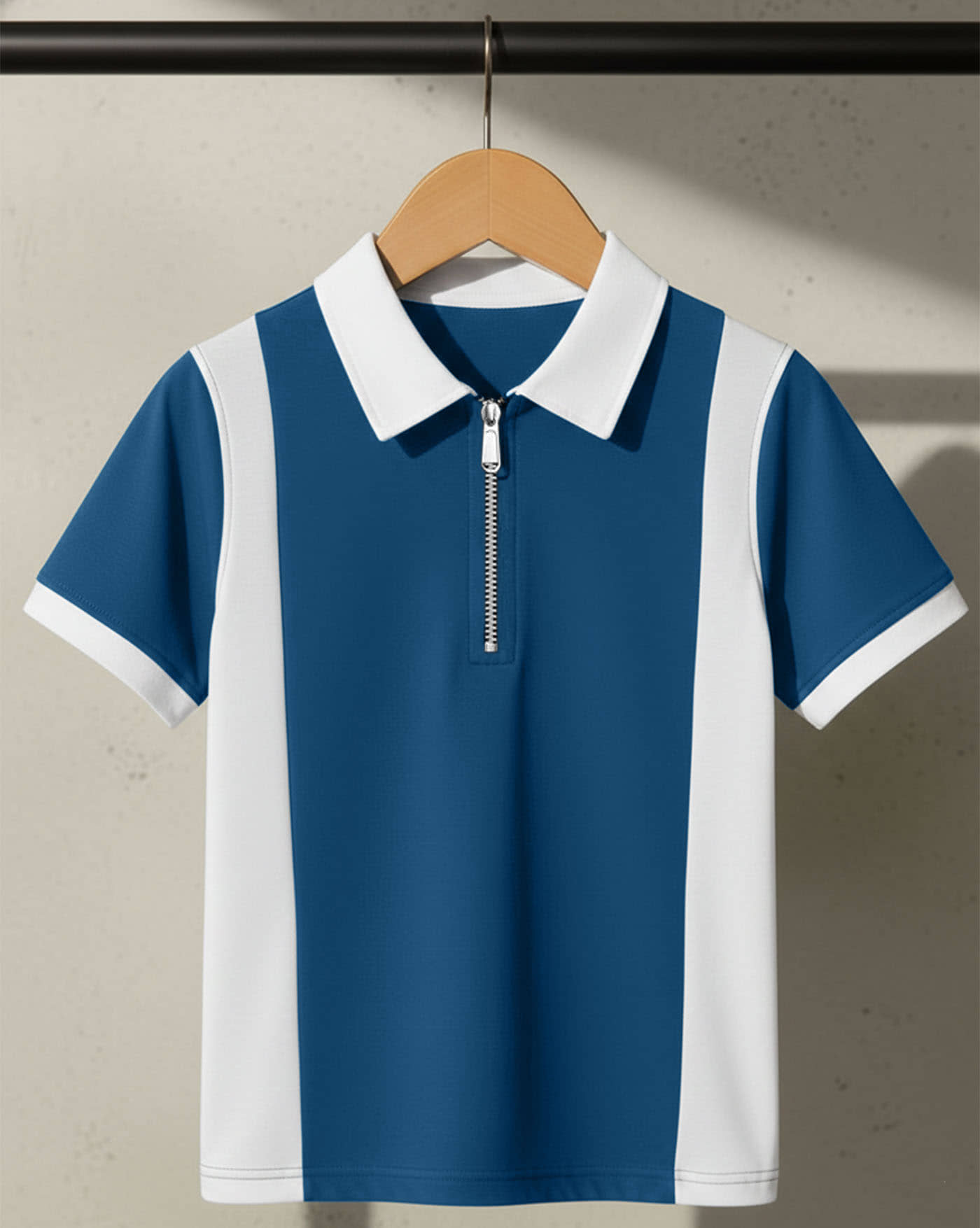 AUSK Men Cotton Blend Regular Fit Striped Polo T Shirt ( Coffee )