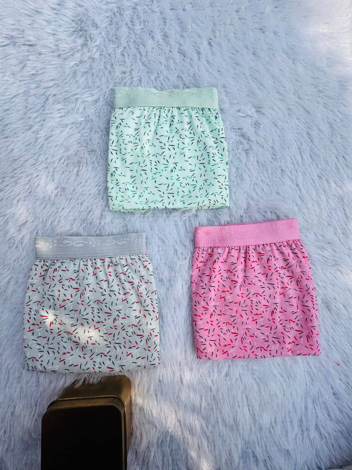 The Tusht Pack of 3 Cotton Blend Hipster For Women ( Multicolor )
