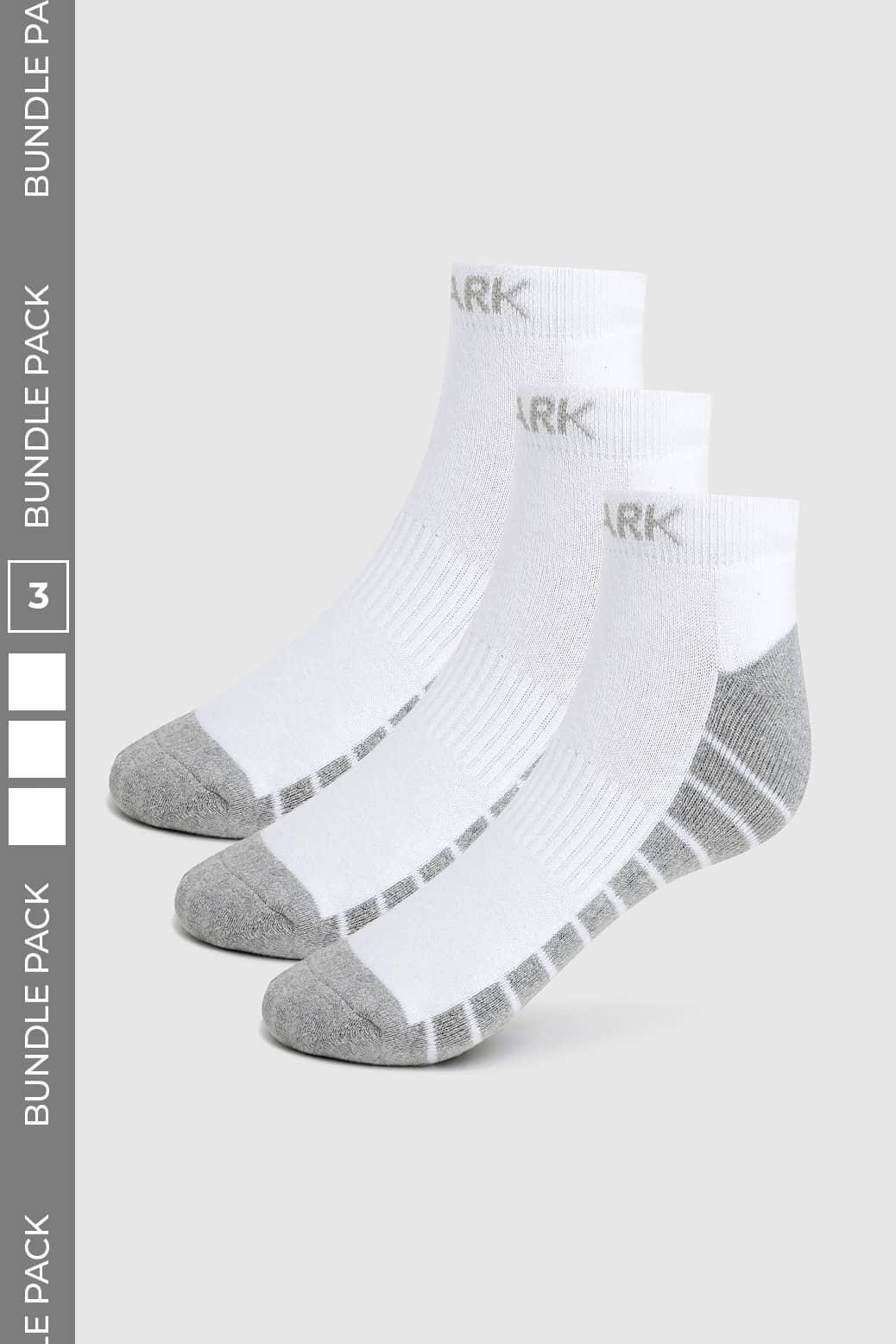 Fuaark Pack of 3 Men's Cotton Blend Mid Length Socks ( White ) - Socks | Buy online on ZillyBuy