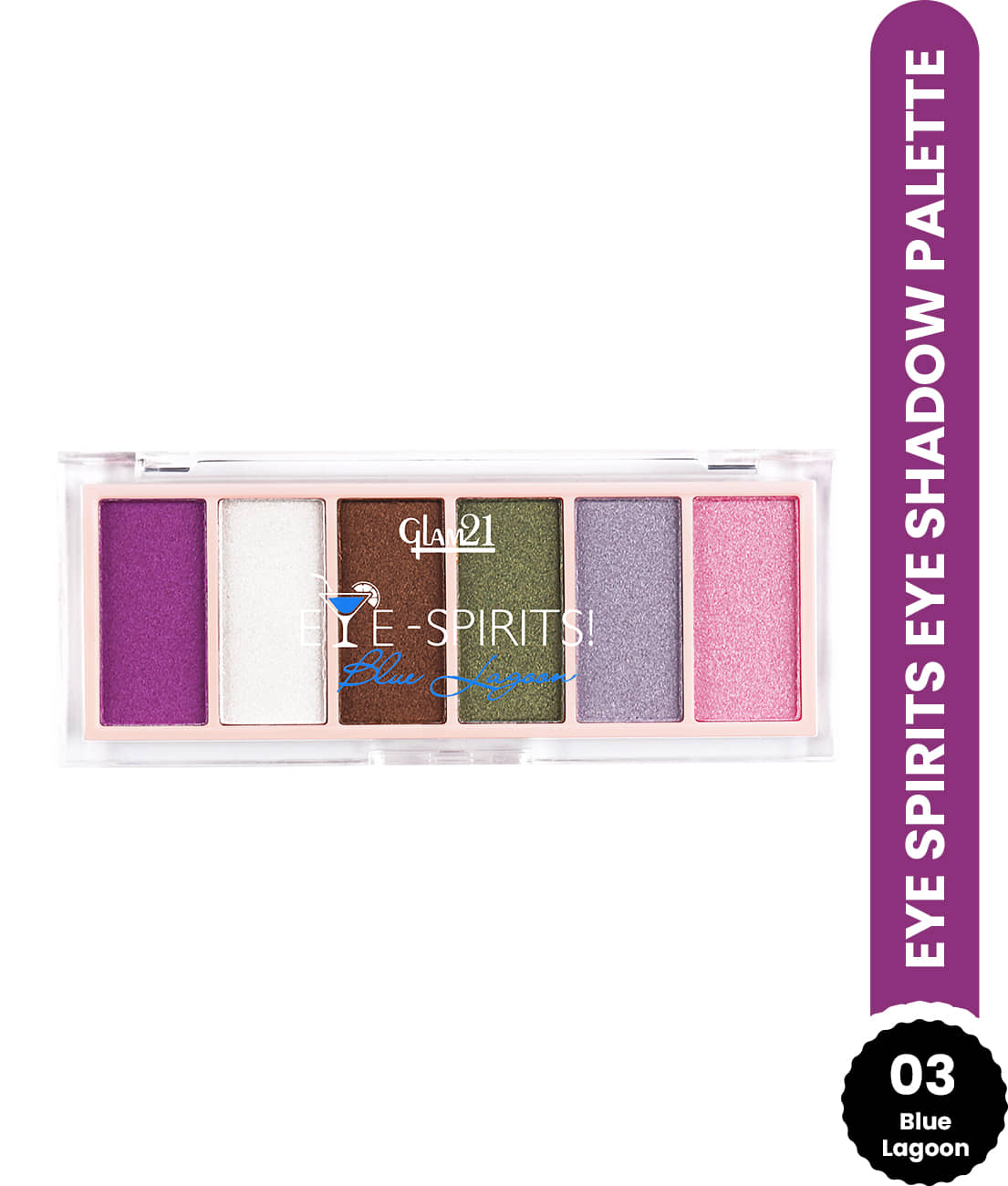 Glam21 Eye Spirits Eye Shadow Palette CreaseProof Mix of Matte and Shimmers 18 g Cosmopolitan-04 - Makeup - Eyes | Buy online on ZillyBuy
