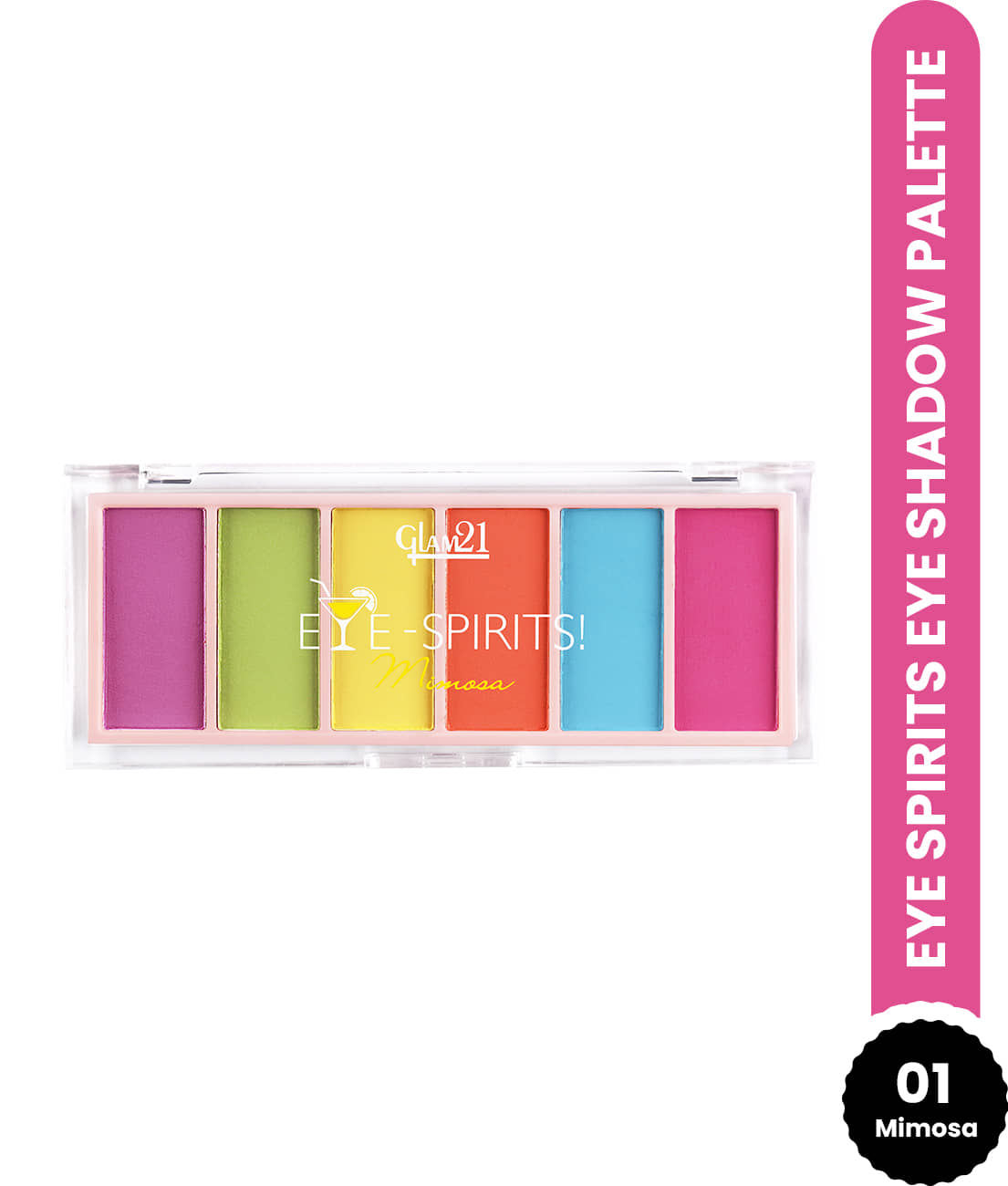 Glam21 Eye Spirits Eye Shadow Palette CreaseProof Mix of Matte and Shimmers 18 g Cosmopolitan-04 - Makeup - Eyes | Buy online on ZillyBuy