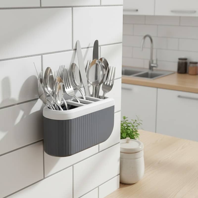 analog kichenware Kitchen/Bathroom Plastic Grey Multi-Purpose Container ( Set of 1 )