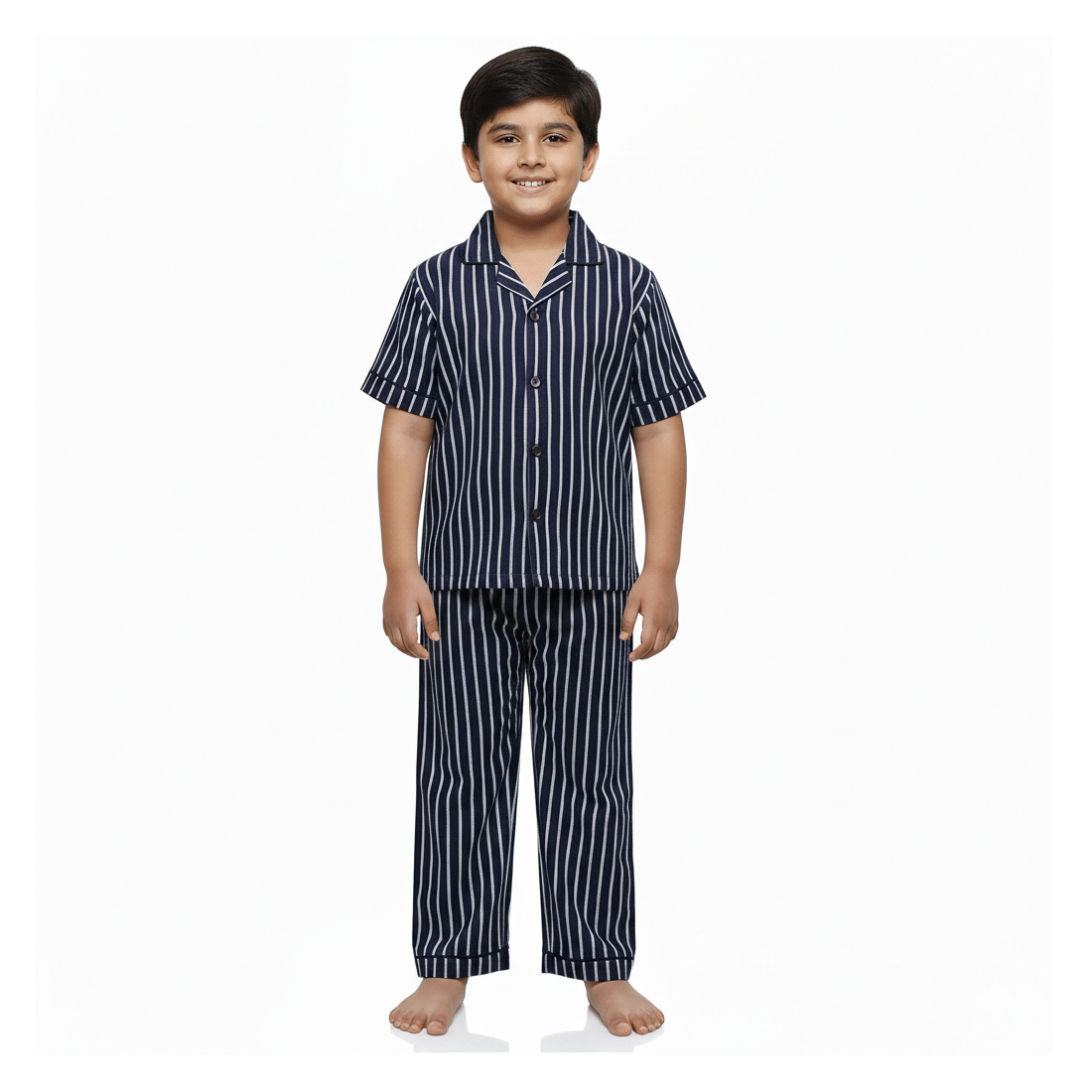harshvardhanmart.com Pack of 1 Boys 100% Cotton Nightsuit Set ( Black ) - Nightwear & Loungewear | Buy online on ZillyBuy
