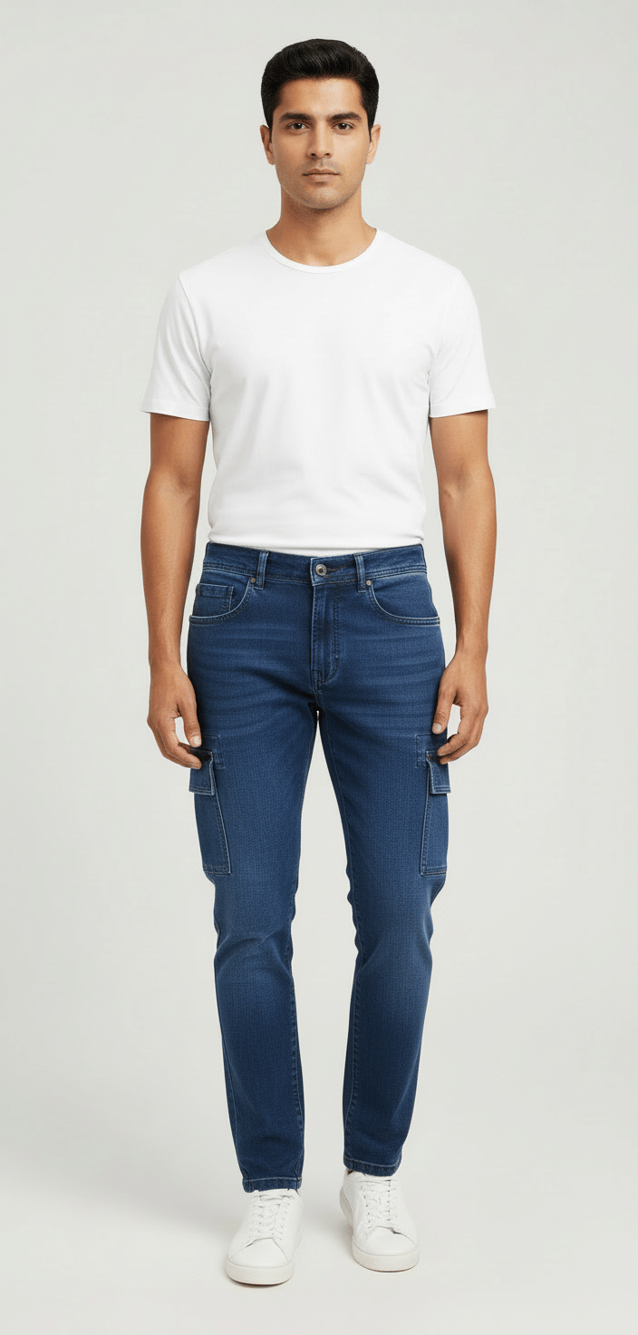 plounge Solid Men's Jeans - Blue ( Pack of 1 ) - Jeans | Buy online on ZillyBuy