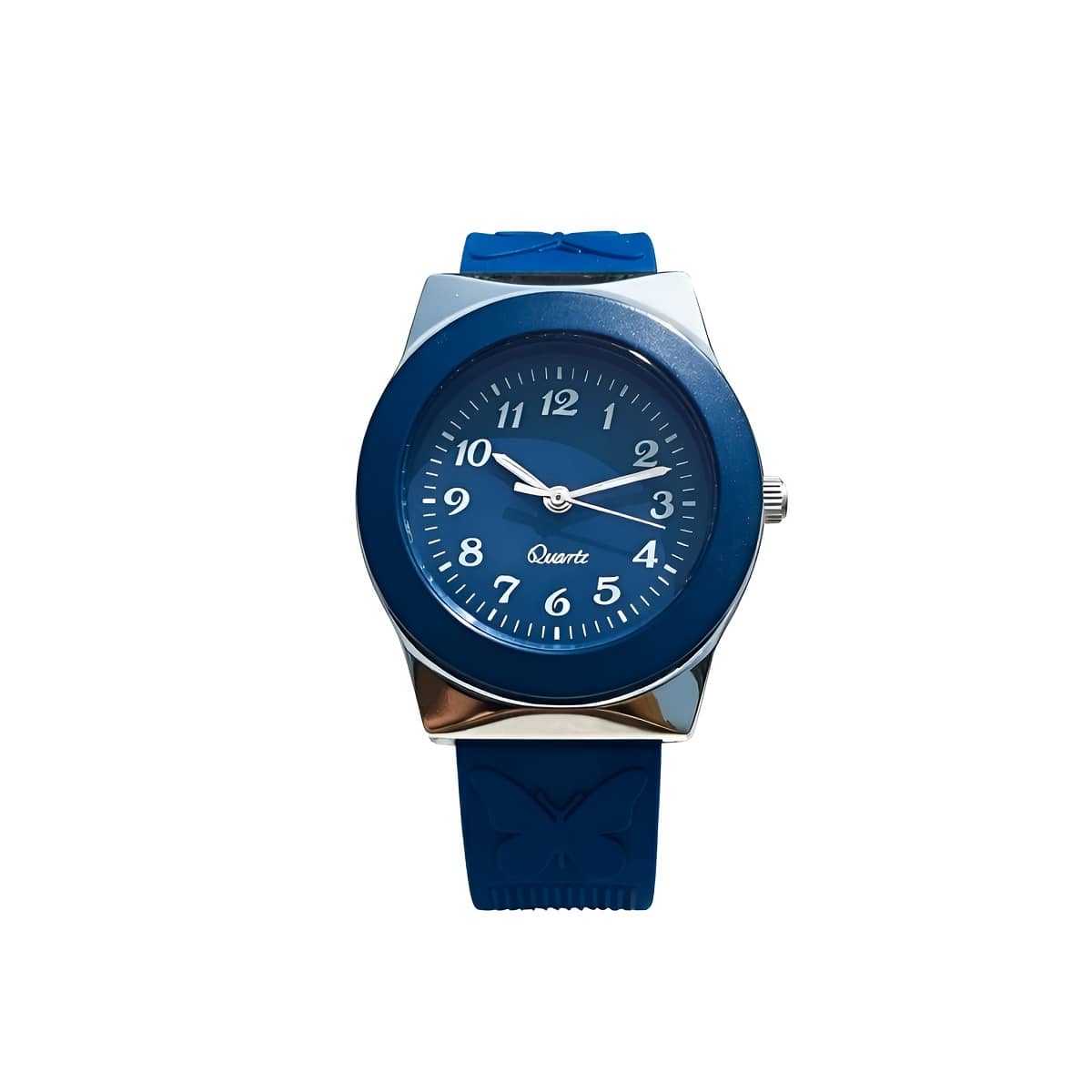Cosmic Blue Silicon Analog Womens Watch