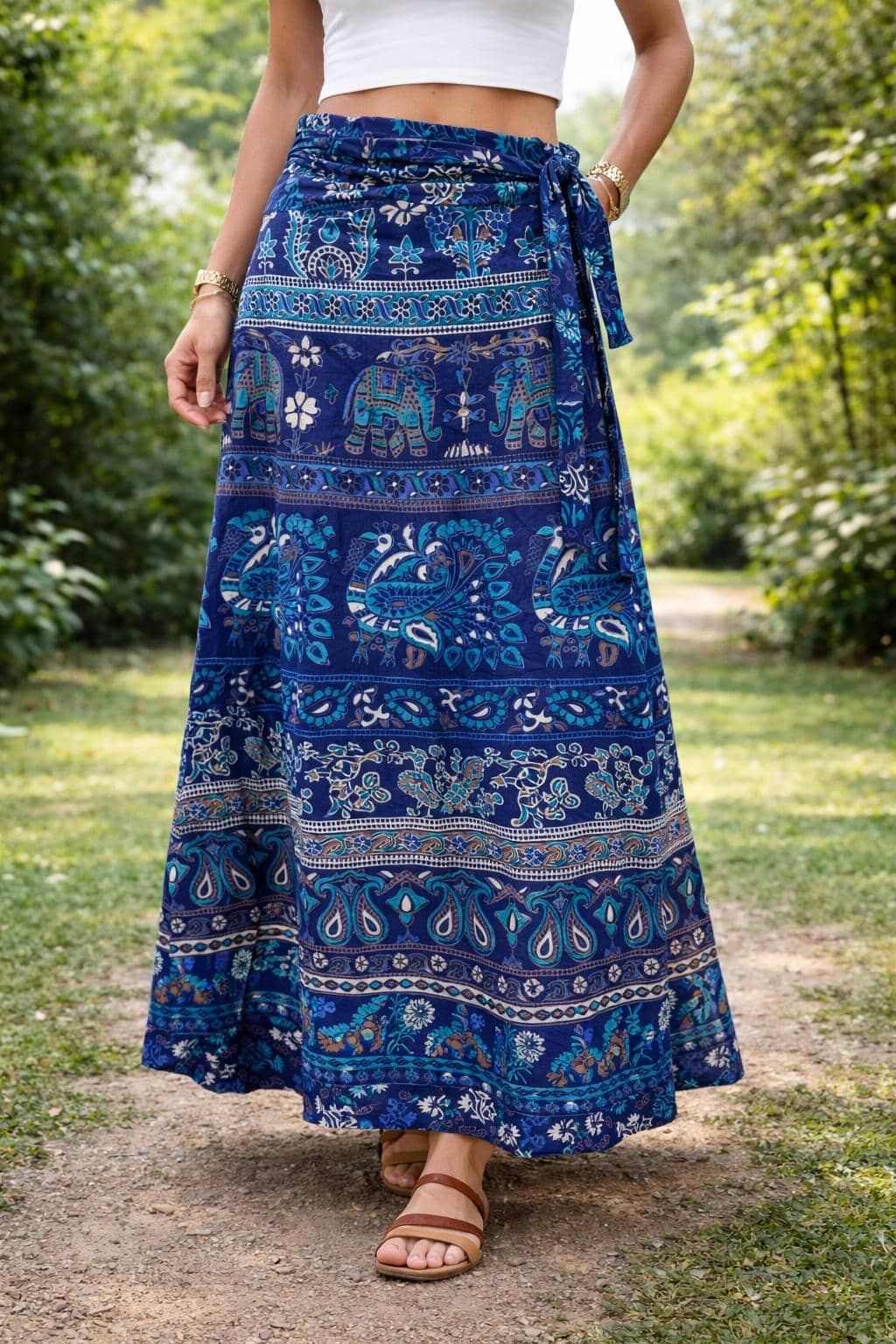 Frion Kandy Multi Color Cotton Women's Wrap Skirt ( Pack of 1 )