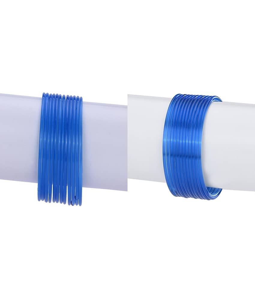 1st Time Blue Bangle Set ( Pack of 24 ) - Bangles & Bracelets | Buy online on ZillyBuy
