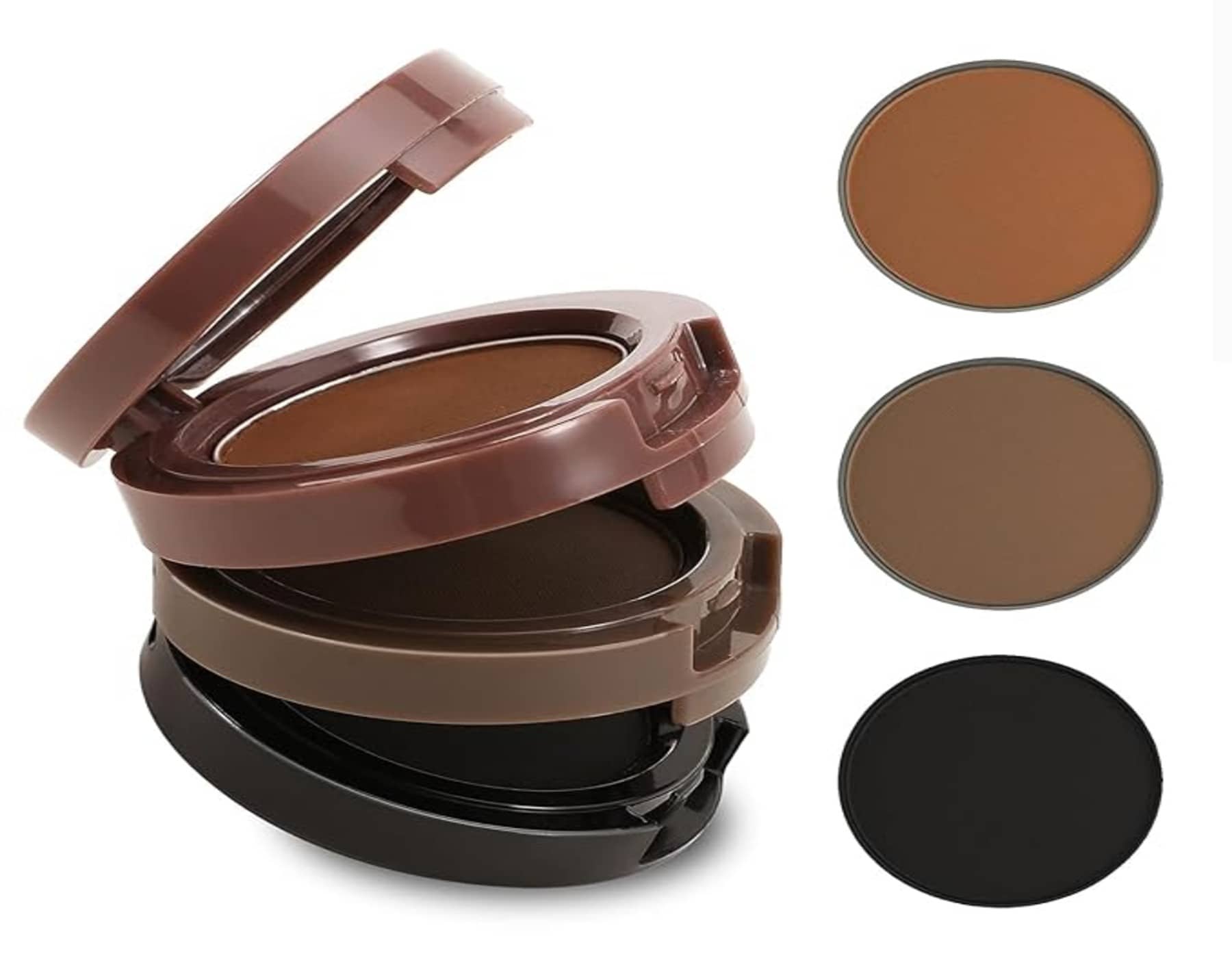 Adbeni 3 in 1 Color Eyebrow Powder Palette, Waterproof, Shapes Perfect, Brow Palette Black 20 g - Makeup - Eyes | Buy online on ZillyBuy