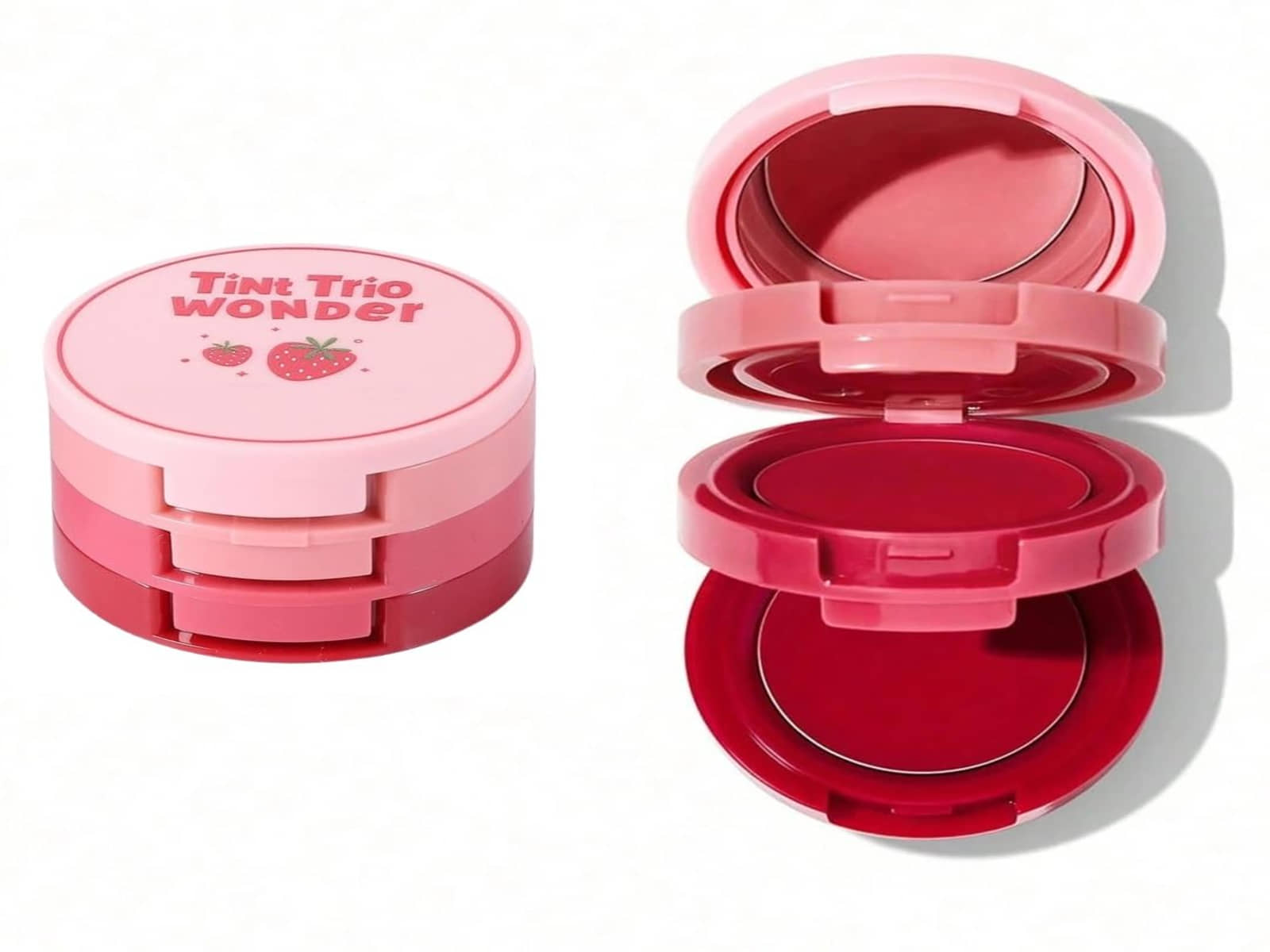 Adbeni 3 in 1 Tint Trio Wonder Matte & Cream Blush (Pink, Red, Peach) Multi 20 g