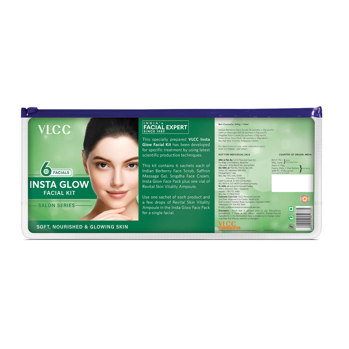 Vlcc Salon Series Instaglow Facial Kit , 6 Facials , 252G , For Instantglow