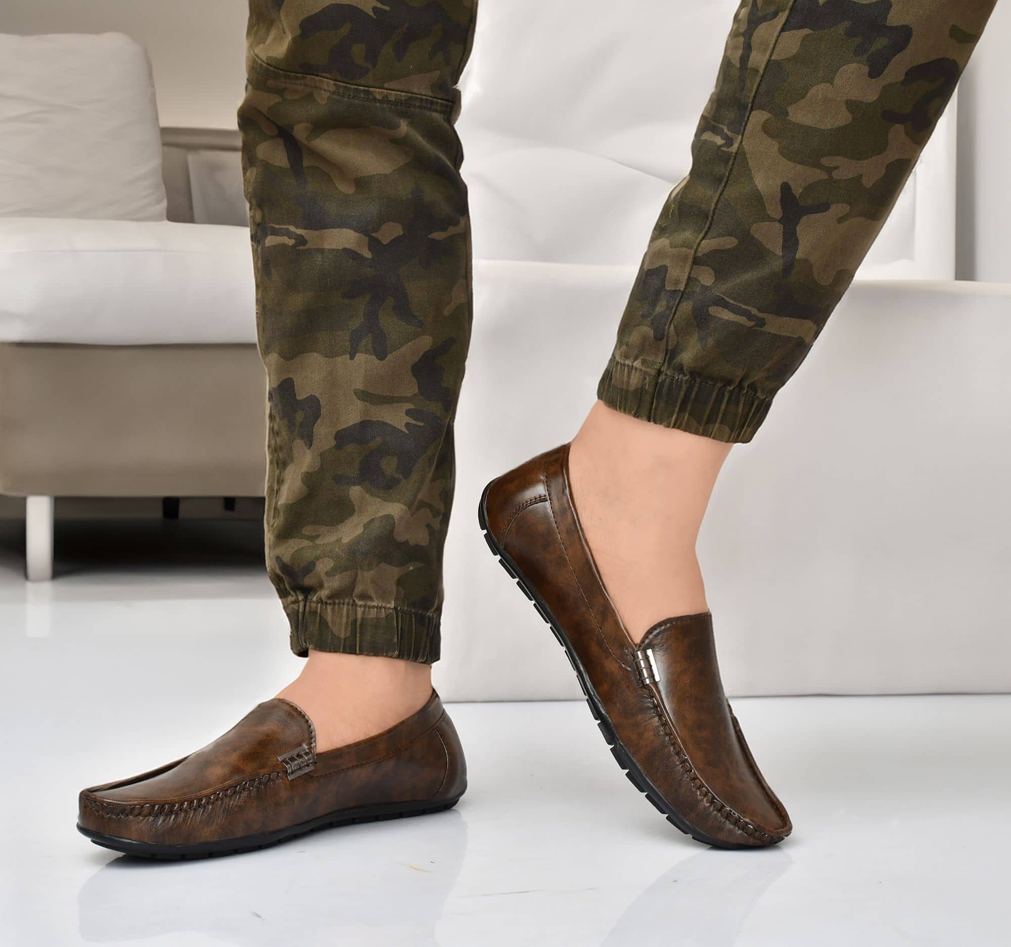 Katewalk Footwear Brown Men's Slip on Shoes - Formal Shoes | Buy online on ZillyBuy