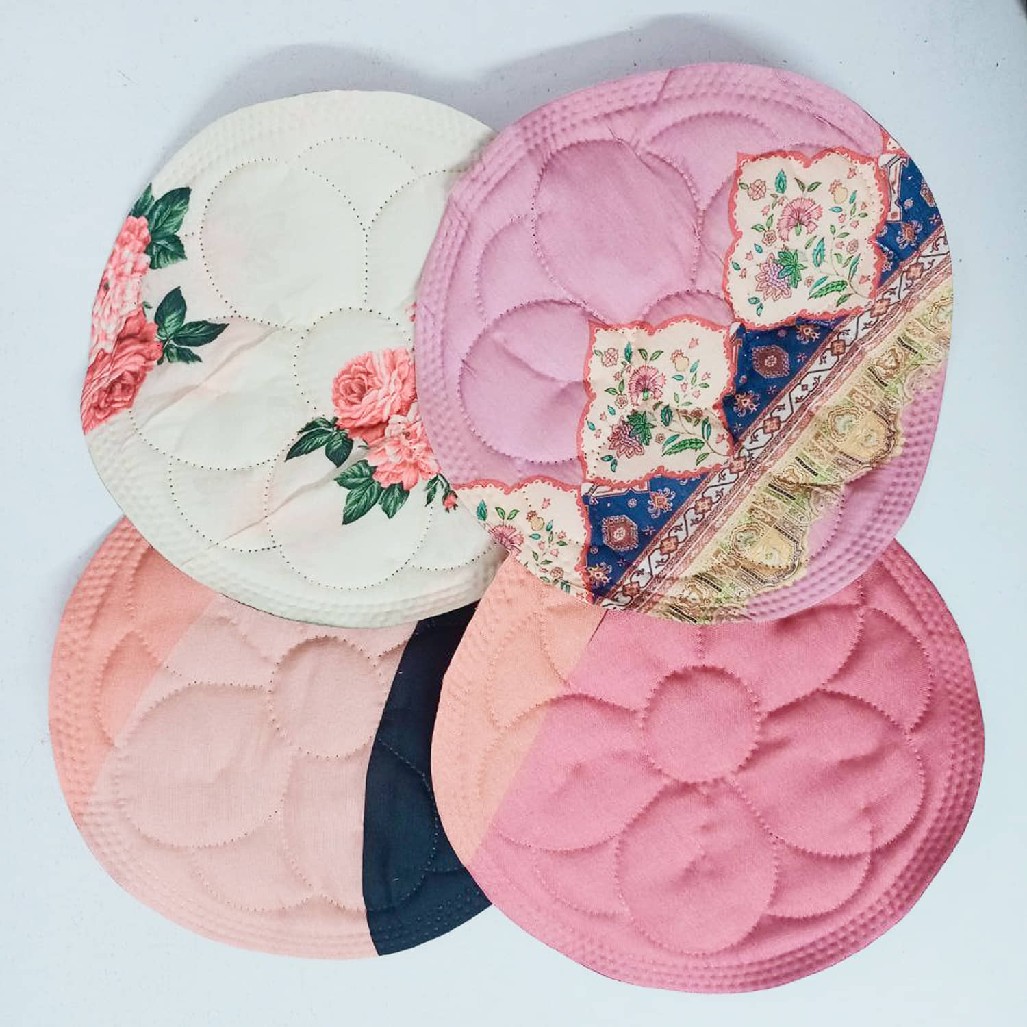 4 Pieces Roti Cover/Chapati Cover/Roti Rumals (Multicolour)