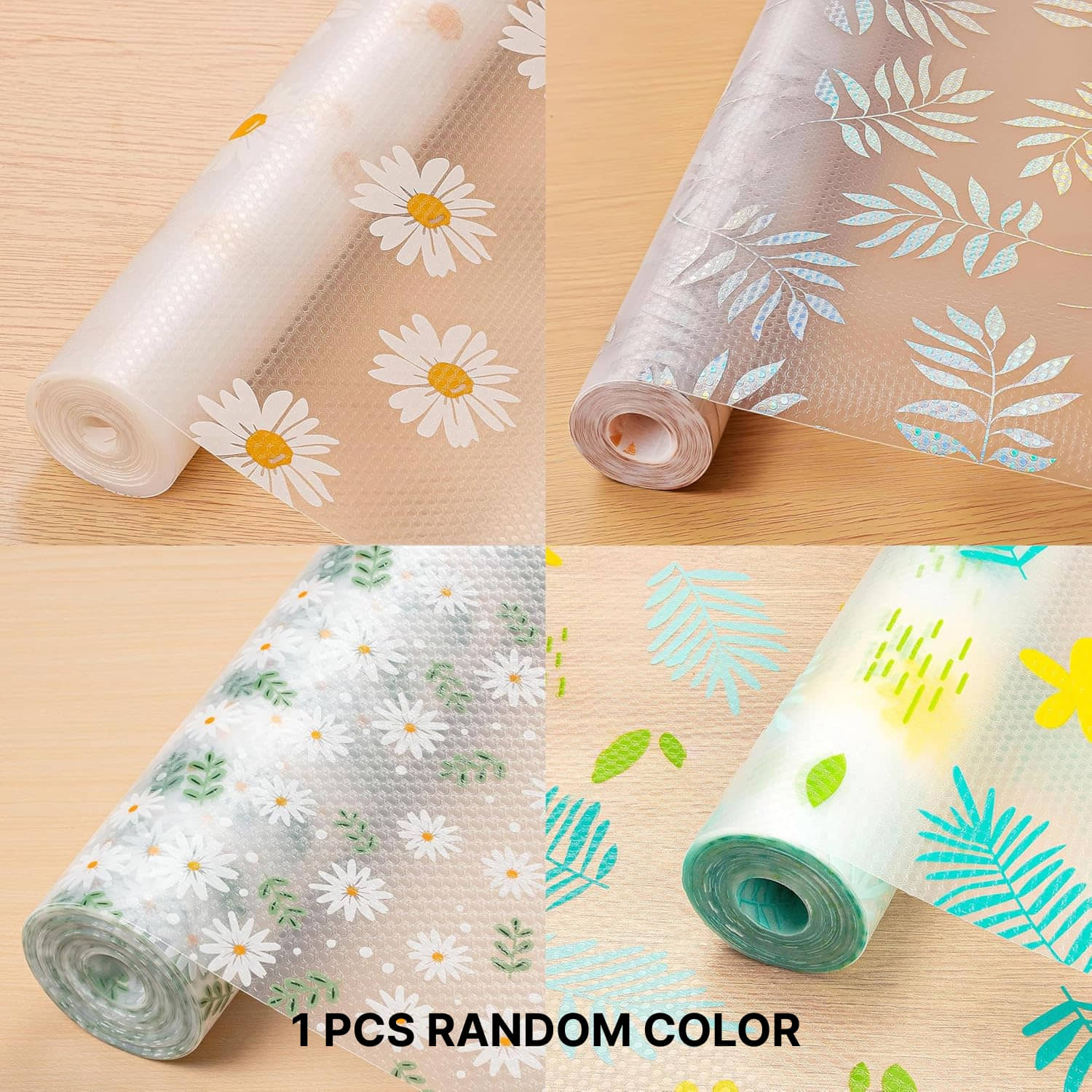 Anti-Slip Kitchen Cabinet Drawer Shelf Mat Liner Sheets (45 cm x 2 M Roll) Waterproof Strong Table Mat EVA for Bathroom, Fridge Mat Textured Multipurpose (Avocado Print)Vinyl Acetate