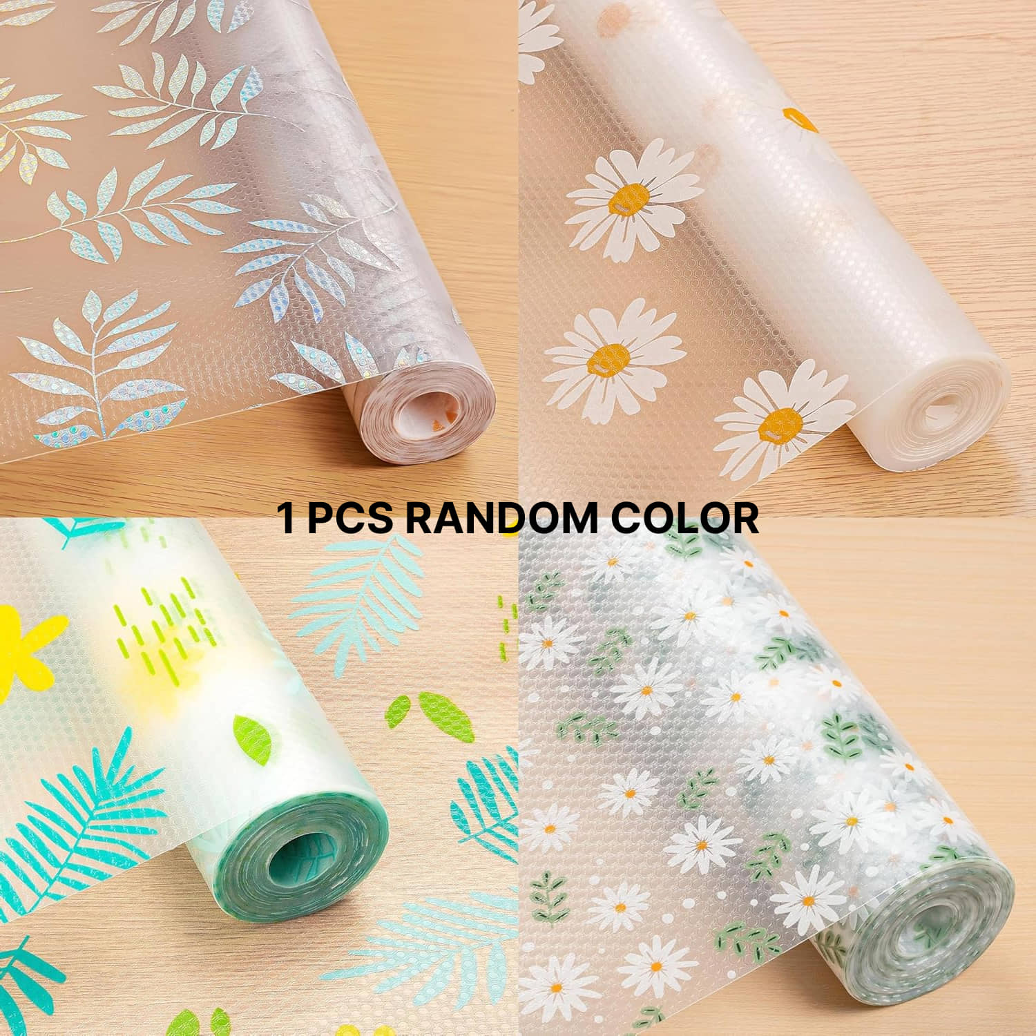 Anti-Slip Kitchen Cabinet Drawer Shelf Mat Liner Sheets (45 cm x 2 M Roll) Waterproof Strong Table Mat EVA for Bathroom, Fridge Mat Textured Multipurpose (Avocado Print)Vinyl Acetate