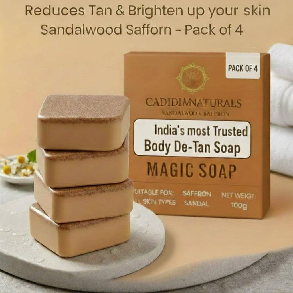 Caddim Naturals Skin Whitening GHARSOAPS Soap for All Skin Type ( Pack of 4 )