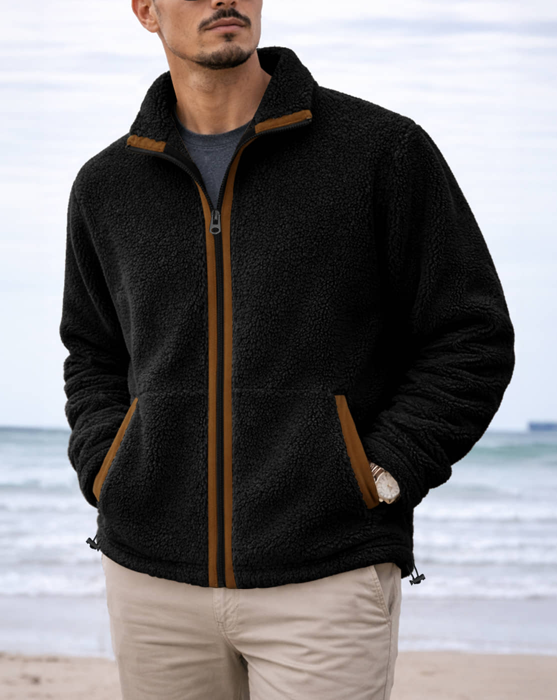 Eyebogler Polyester Men's Casual Jacket - Black ( Pack of 1 ) - Jackets & Coats | Buy online on ZillyBuy