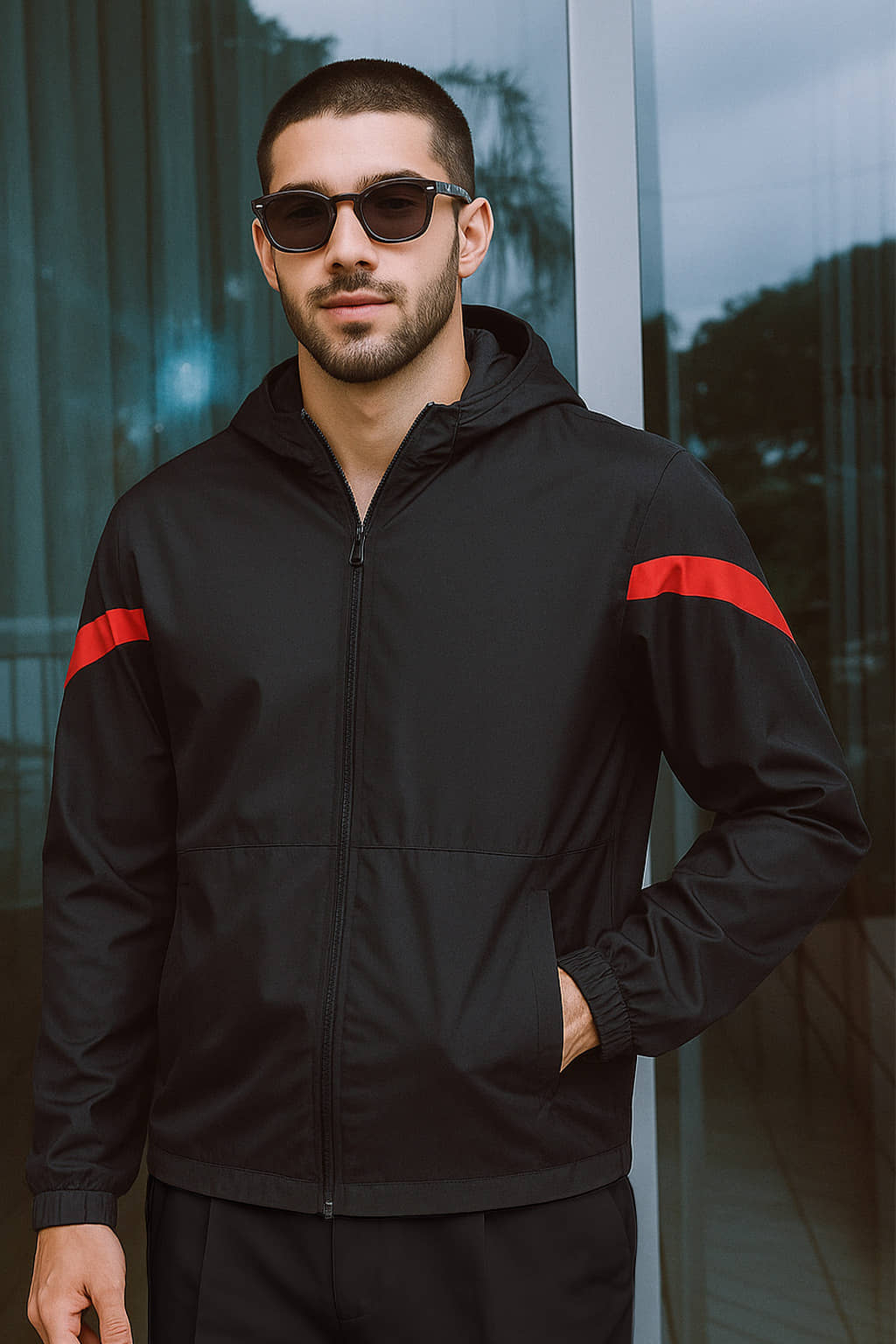FTX Polyester Men's Casual Jacket - Black ( Pack of 1 ) - Jackets & Coats | Buy online on ZillyBuy
